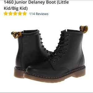 Big Kid Martens Kids Collection Unisex 1460 Script Delaney Boot Dr